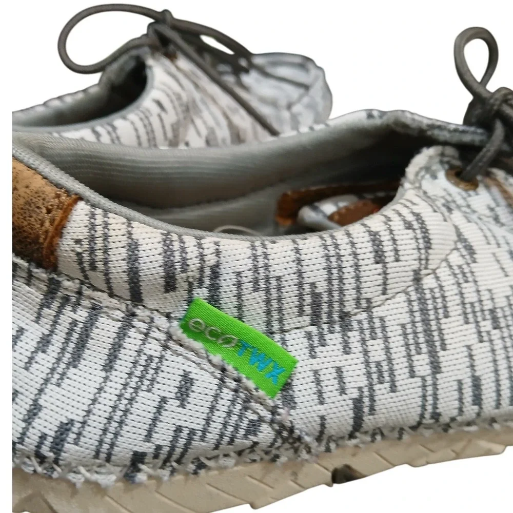 Twisted X Mens Size 9M Eco-Tred Fabric Leather Upper Boat Shoes Casual Lace Up